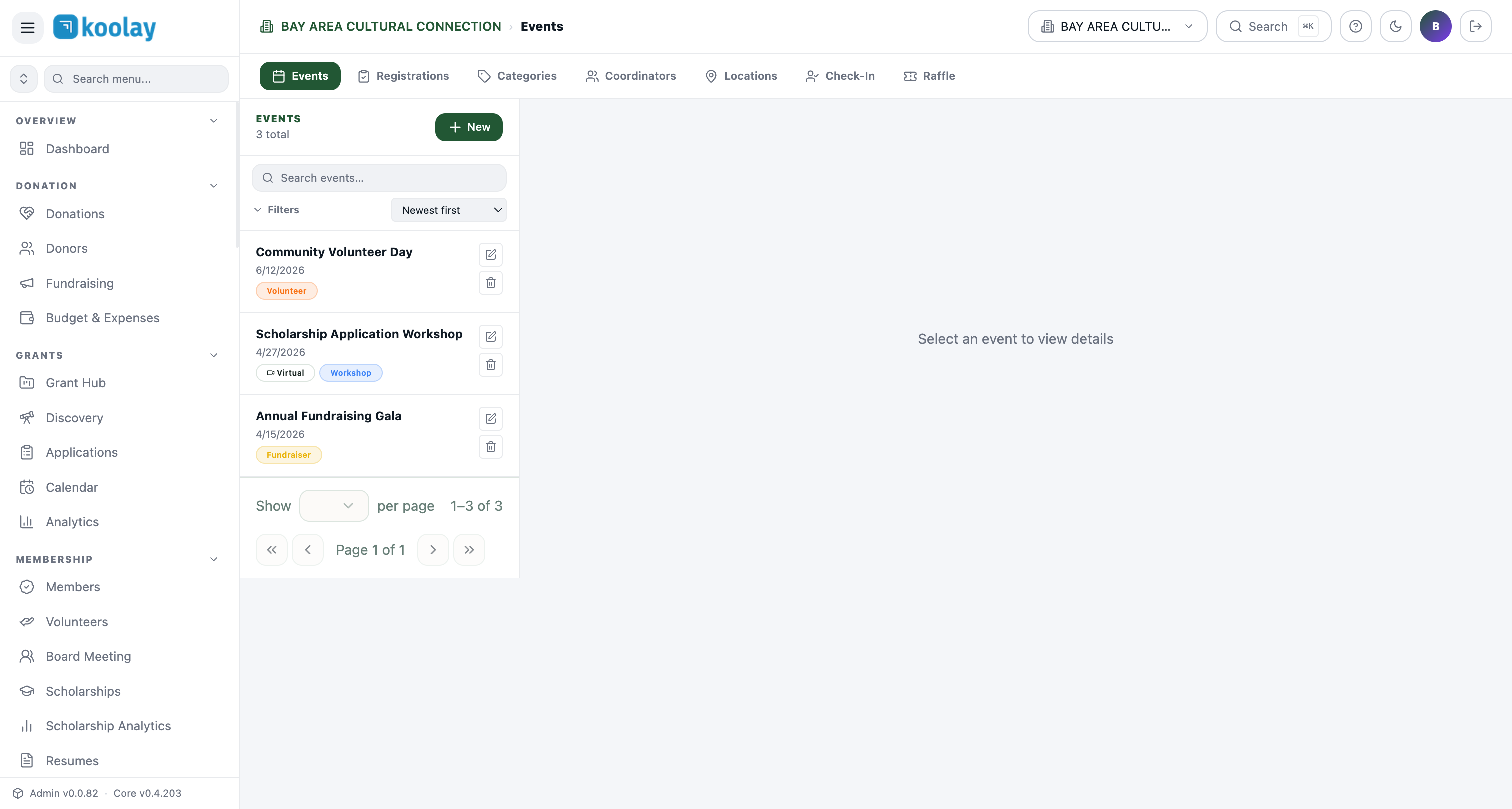Events Hub